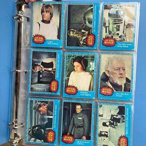 Vintage 1977 Star Wars Trading Cards Series 1 Blue COMPLETE SET 1-66